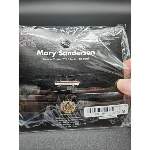 Disney's Hocus Pocus Mary Sanderson Bow Tie Halloween Costume Accessory‎ - Picture 2 of 4